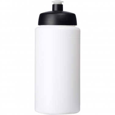 Baseline® Plus grip 500 ml -urheilujuomapullo urheilukorkilla, Valkoinen / musta – yksityiskohtakuva 2