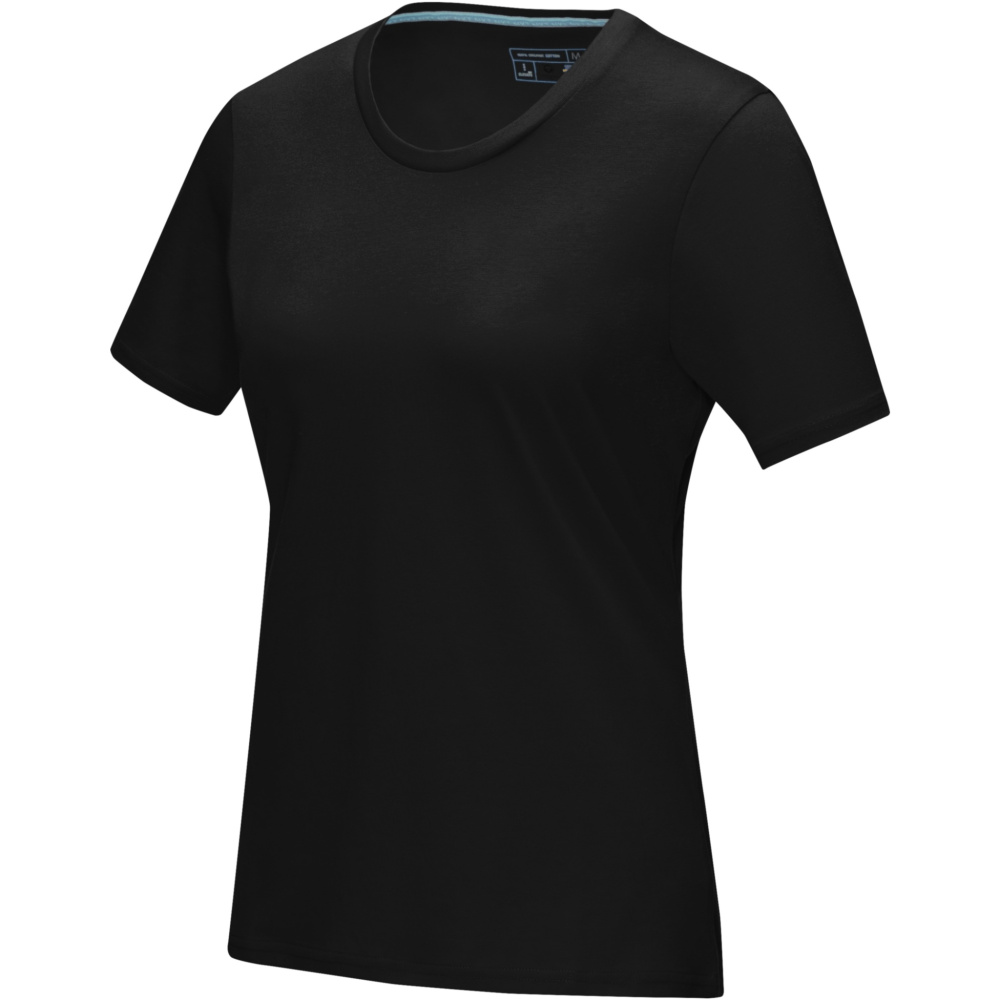Azurite short sleeve women’s organic t-shirt, Tasainen musta, XS, värivaihtoehto