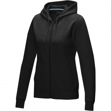 Logo trade liikelahja mainoslahja tuotekuva: Ruby women’s organic recycled full zip hoodie