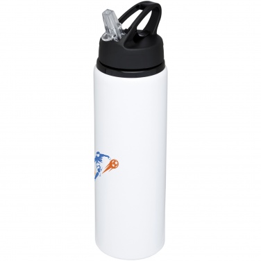 Fitz 800 ml alumiininen juomapullo logolla, Valkoinen – yksityiskohtakuva 3