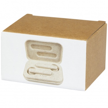 Logo trade mainoslahjat tuotekuva: Nantai vehnänolki True Wireless nappikuulokkeet