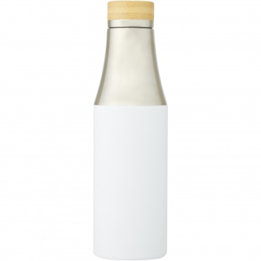 Logotrade liikelahjat kuva: Hulan 540 ml:n kuparityhjiöeristetty pullo bambukorkilla, ruostumatonta terästä