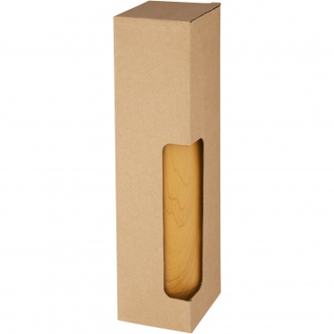 Cove 500 ml:n tyhjiöeristetty teräspullo puukuvioinnilla – yksityiskohtakuva 4