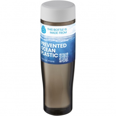 H2O Active® Eco Tempo 700 ml:n juomapullo kierrekorkilla, Valkoinen / hiilenharmaa – yksityiskohtakuva 3