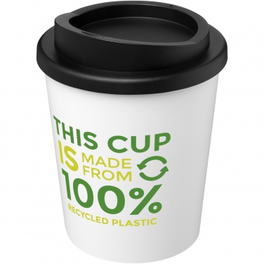 Americano® Espresso 250 ml eristetty muki kierrätetystä materiaalista logolla, Valkoinen / musta – yksityiskohtakuva 3