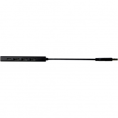 Logo trade mainoslahjat ja liikelahjat kuva: Rise RCS-kierrätetystä alumiinista valmistettu USB 2.0 -keskitin