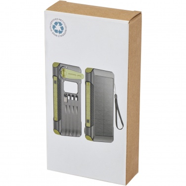 Logotrade liikelahja mainoslahja kuva: Soldy 10 000 mAh:n RCS-kierrätetystä muovista valmistettu aurinkodynamovaravirtalähde