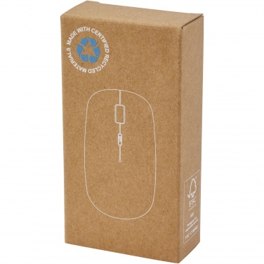 Logo trade mainoslahjat tuotekuva: Menlo RCS-kierrätysmuovista valmistettu langaton hiiri 