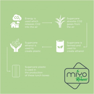 Logo trade liikelahjat mainoslahjat kuva: MIYO Renew yksikerroksinen lounasrasia