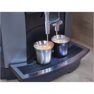 Duo 80 ml RCS-sertifioitu ruostumattomasta teräksestä valmistettu espressokuppisetti, Hopea – yksityiskohtakuva 3