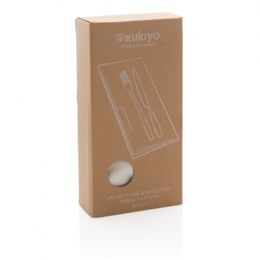 Logotrade liikelahjat mainoslahjat tuotekuva: Ukiyo Aware™ 180g lautasliinat 4-osainen setti