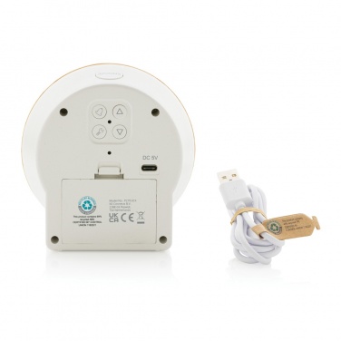 Logotrade liikelahjat kuva: Utah RCS LCD työpöytäkello bambusta