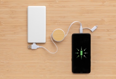 Logotrade liikelahjat kuva: RCS Ontario 6-in-1 sisäänvetäytyvä kaapeli