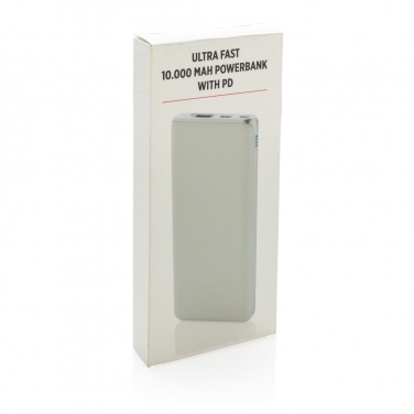 Logo trade mainostuote kuva: Huippunopea 10 000 mAh:n varavirtalähde, PD