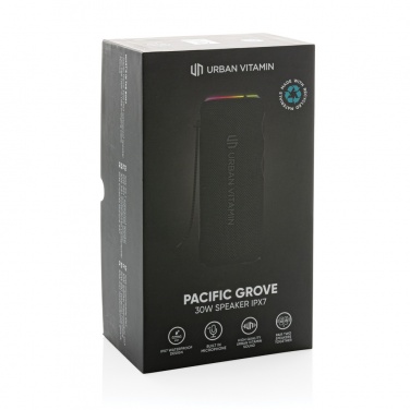 Logo trade mainostuotet tuotekuva: Urban Vitamin Pacific Grove 30W kaiutin IPX7 RCS muovista