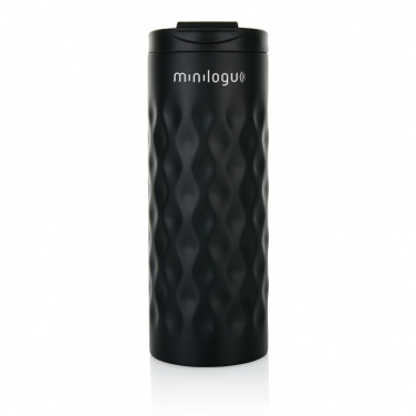 Geometrinen termosmuki 350 ml, musta – yksityiskohtakuva 5