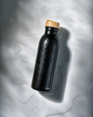 Avira Alcor RCS yksiseinäinen vesipullo kierrätetystä teräksestä 600 ml, musta – yksityiskohtakuva 10