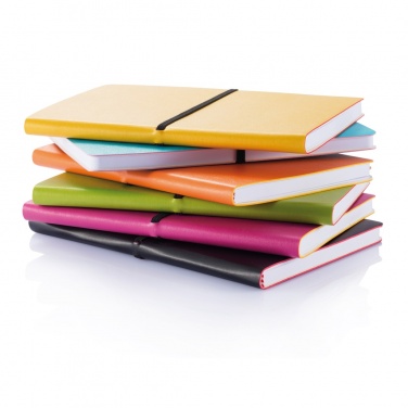 Logo trade liikelahja mainoslahja tuotekuva: Deluxe pehmeäkantinen A5 muistikirja