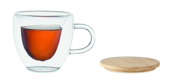 Kaksiseinäinen lasimuki bambukannella 180 ml – yksityiskohtakuva 4