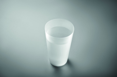 Uudelleenkäytettävä tapahtumamuki 500 ml, Läpinäkyvä valkoinen – yksityiskohtakuva 4