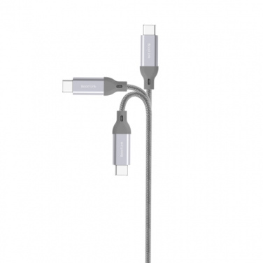 Logotrade liikelahja mainoslahja kuva: Nailoninen tiedonsiirtokaapeli LK30 Type - C Quick Charge 3.0