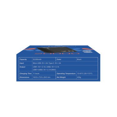 Logo trade mainostuotet tuotekuva: Virtapankki Silicon Power GS15 20000 mAh