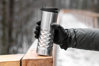 Logo trade mainoslahja kuva: Lämpömuki ruostumattomasta teräksestä SANTANDER 500 ml