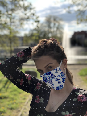 Logotrade mainoslahjat ja liikelahjat tuotekuva: VENUS PRO puuvillamaski HEPA-suodatintaskulla 1378165