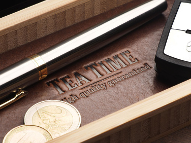 Logo trade mainostuote kuva: Puinen työpöydän järjestäjä 1852292