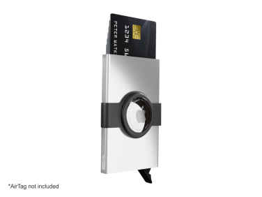 Logotrade mainostuote tuotekuva: RFID-luottokorttikotelo, jossa on pidike AirTagille 2163108