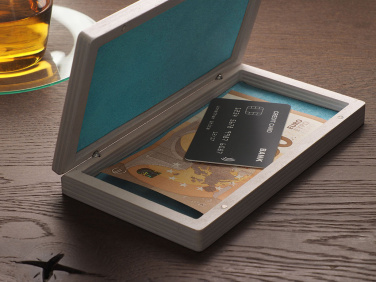 Logotrade mainoslahja tuotekuva: Puinen setelilaatikko 1816121