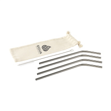 ECO RVS 4 kpl ECO Straw Set ruostumattomasta teräksestä valmistetut pillit