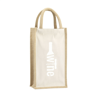 Logotrade liikelahjat kuva: Juuttikangas Double Wine Bag