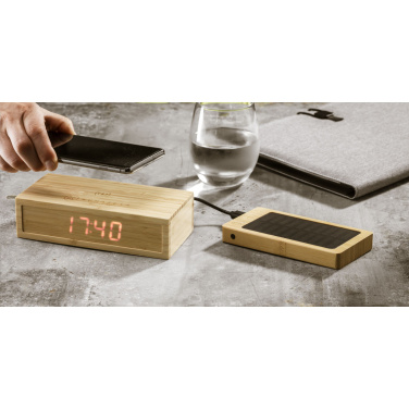 Logo trade mainoslahja ja liikelahja tuotekuva: Solar Powerbank 8000+ langaton laturi