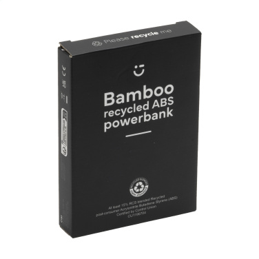 Logotrade mainoslahja tuotekuva: Boru Bamboo RCS kierrätetty ABS Powerbank langaton laturi