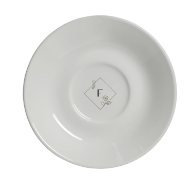 Sienna 210 ml kuppi ja aluslautanen logolla – yksityiskohtakuva 2