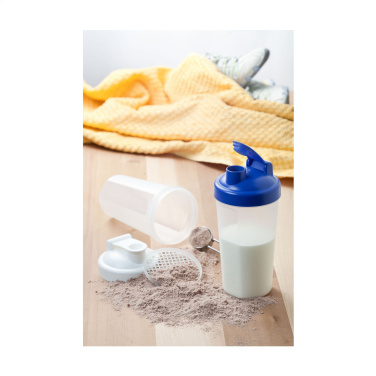 Shaker Protein 600 ml sekoituspullo, valkoinen – yksityiskohtakuva 2