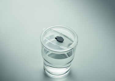 Logo trade mainoslahjat ja liikelahjat kuva: Lasipullo pillillä 400ml