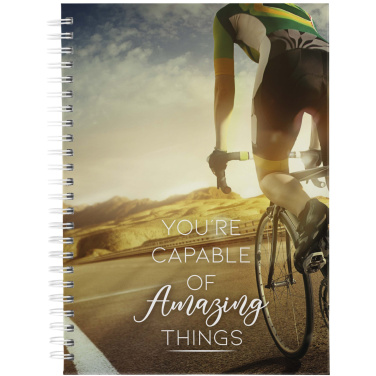 Logotrade liikelahja tuotekuva: Desk-Mate® kovakantinen päiväämätön A5-päiväkirja