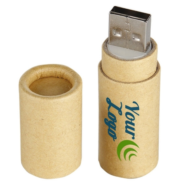 Logotrade liikelahja mainoslahja kuva: Pahvista valmistettu USB-tikku