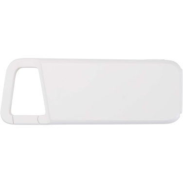 Logotrade liikelahja mainoslahja kuva: Alkes 5 000 mAh:n ja 12 W:n kierrätysmuovista valmistettu vedenkestävä varavirtalähde jousihaalla