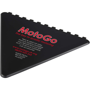 Logotrade mainostuote tuotekuva: Frosty triangular recycled plastic ice scraper