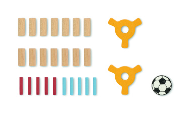 Logo trade liikelahja mainoslahja tuotekuva: Puinen jalkapallopeli