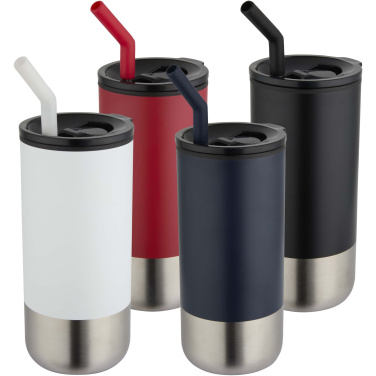 Logotrade liikelahja mainoslahja kuva: Grayson 480 ml:n RCS-kierrätetty, eristetty juomamuki pillillä