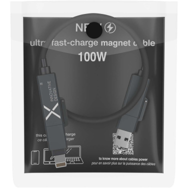 Logotrade mainoslahjat kuva: SCX.design C59 100 W:n magneettinen silikonilatauskaapeli