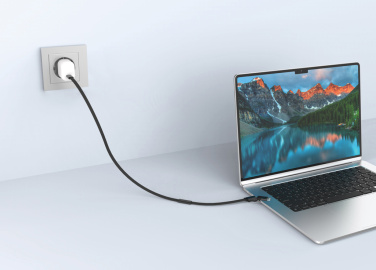 Logotrade liikelahja tuotekuva: Arc RCS 60W 120 cm 2-in-1 fast charging cable