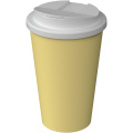 Americano® Infiniti 350 ml:n eristetty juomamuki, jossa on roiskesuojattu kansi, Vaalea banaani