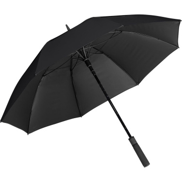FARE® Doubleface XL Vent kaksivärinen tuuletettu golfsateenvarjo logolla, musta (waterSAVE®) / musta – yksityiskohtakuva 8