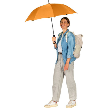 FARE edullinen automaattinen sateenvarjo Windproof 100 cm logolla, oranssi – yksityiskohtakuva 3