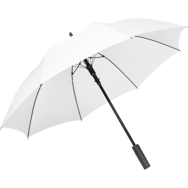 FARE myrskynkestävä automaattinen sateenvarjo Windproof PLUS 105 cm logolla, valkoinen – yksityiskohtakuva 6